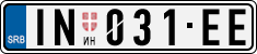 License plate of Serbia, Cars
