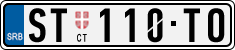License plate of Serbia, Cars