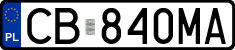 License plates of Poland, Regular car plates