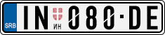 License plate of Serbia, Cars