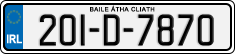 License plate of Ireland, Regular plates