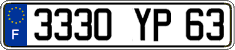 French license plate, FNI