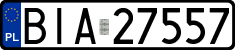 License plates of Poland, Regular car plates