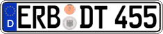 German license plate, Regular plates