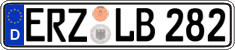 German license plate, Regular plates