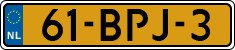 License plate of the Netherlands, Heavy Commercial Vehicles (1994 system)