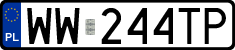 License plates of Poland, Regular car plates