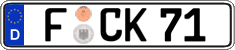 German license plate, Regular plates