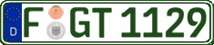 German license plate, Regular plates