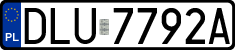 License plates of Poland, Regular car plates