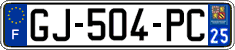 French license plate, SIV (ordinary)