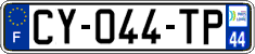 French license plate, SIV (ordinary)