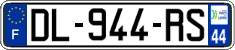 French license plate, SIV (ordinary)