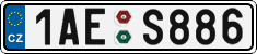 License plate of the Czech Republic, Cars (2001)
