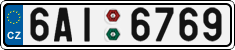 License plate of the Czech Republic, Cars (2001)