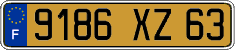 French license plate, FNI