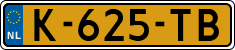 License plate of the Netherlands, Cars