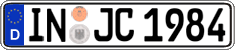 German license plate, Regular plates