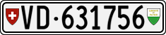 License plate of Switzerland, Cars