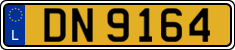 License plate of Luxembourg, 2003 year system