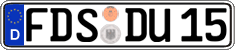 German license plate, Regular plates