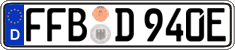 German license plate, Electric vehicles