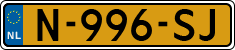 License plate of the Netherlands, Cars