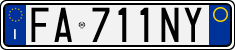 License plate of Italy, Cars (1994 year series)