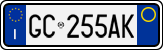 License plate of Italy, Cars (1994 year series)