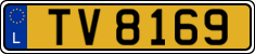 License plate of Luxembourg, 2003 year system