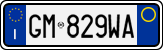 License plate of Italy, Cars (1994 year series)