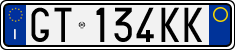 License plate of Italy, Cars (1994 year series)