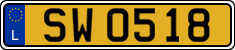 License plate of Luxembourg, 2003 year system