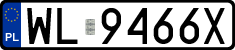 License plates of Poland, Regular car plates