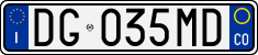 License plate of Italy, Cars (1994 year series)