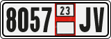 License plate of Georgia, Export transit plates