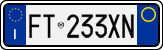 License plate of Italy, Cars (1994 year series)