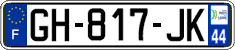 French license plate, SIV (ordinary)