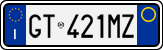 License plate of Italy, Cars (1994 year series)
