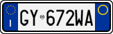 License plate of Italy, Cars (1994 year series)
