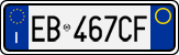 License plate of Italy, Cars (1994 year series)