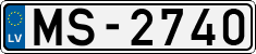 License plate of Latvia, Regular car plates
