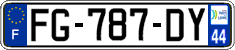 French license plate, SIV (ordinary)