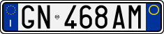 License plate of Italy, Cars (1994 year series)