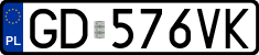 License plates of Poland, Regular car plates
