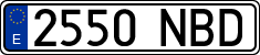 License plates of Spain, Ordinary (2000)