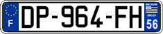 French license plate, SIV (ordinary)