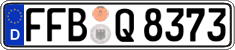 German license plate, Regular plates