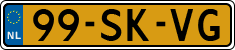 License plate of the Netherlands, Cars