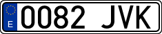 License plates of Spain, Ordinary (2000)
